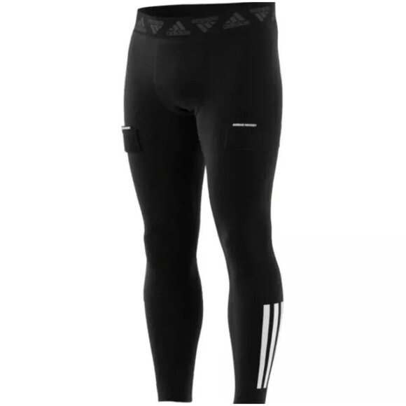 Adidas Hockey Baselayer Tights with Cup Mens Black adiHockey Pants Size S GQ9502 - Picture 1 of 8